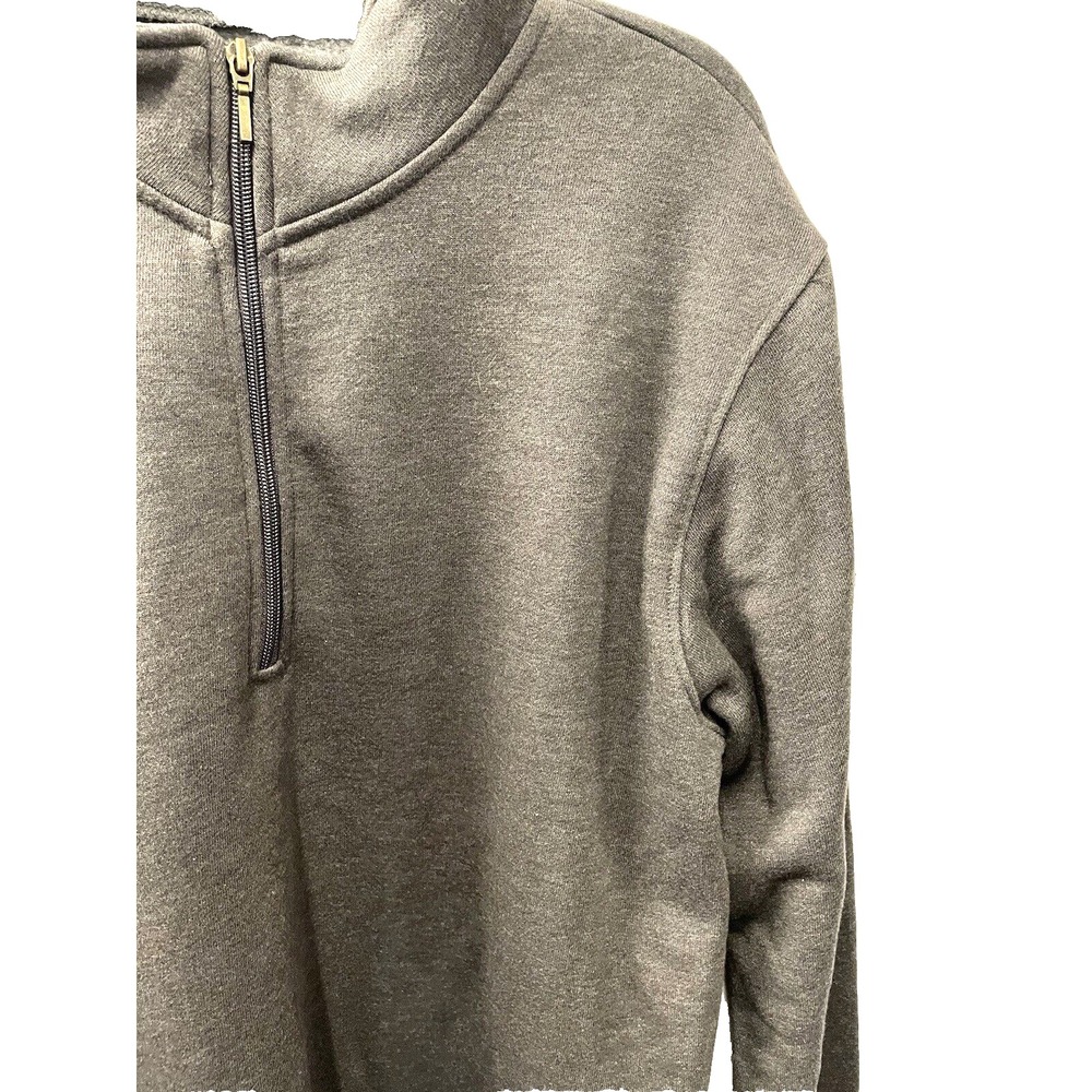Urban Frontier Mens Size‎ XXL Nwt 1/4 Zip Gray Long Sleeved Sweatshirt Pockets - Picture 4 of 8